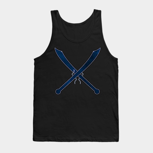 Blue Dadao Swords Tank Top by Rebellion10